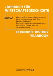 Jahrbuch für Wirtschaftsgeschichte/Economic History Yearbook 2008/2 - Cover