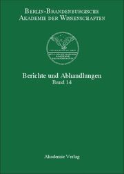 Berichte und Abhandlungen 14 - Cover