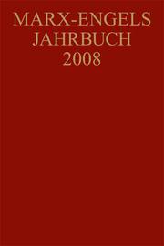Marx-Engels-Jahrbuch 2008 - Cover