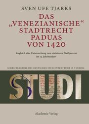 Das Venezianische Stadtrecht Paduas von 1420 - Cover