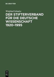 Der Stifterverband für die Deutsche Wissenschaft 1920-1995 - Cover