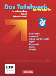 Das Tafelwerk interaktiv - Formelsammlung für die Sekundarstufe I - Westliche Bundesländer - Cover