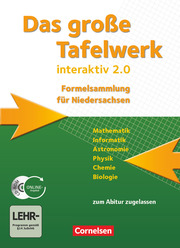 Das große Tafelwerk interaktiv 2.0 - Formelsammlung für die Sekundarstufen I und II - Niedersachsen - Cover