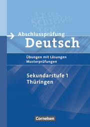 Abschlussprüfung Deutsch - Sekundarstufe I - Thüringen - 10. Schuljahr - Cover