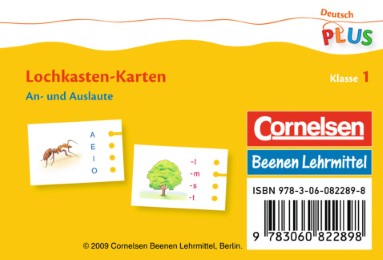 Deutsch plus - Lehrmittel Grundschule - Lochkasten - Kartensätze / 1. Schuljahr - An- und Auslaute