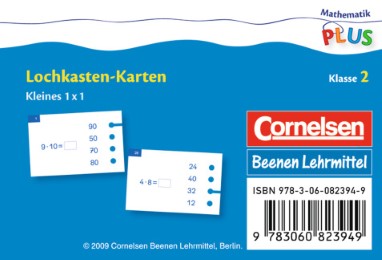 Mathematik plus - Lehrmittel Grundschule - Lochkasten - Kartensätze / 2. Schuljahr - Kleines 1x1 - Cover