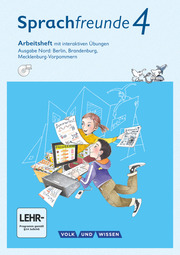 Sprachfreunde - Sprechen - Schreiben - Spielen - Ausgabe Nord (Berlin, Brandenburg, Mecklenburg-Vorpommern) - Neubearbeitung 2015 - 4. Schuljahr - Cover