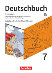 Deutschbuch Gymnasium - Berlin, Brandenburg, Mecklenburg-Vorpommern, Sachsen, Sachsen-Anhalt und Thüringen - Neue Ausgabe - 7. Schuljahr - Cover
