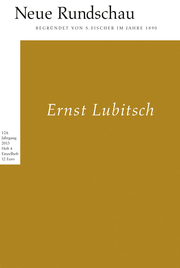 Neue Rundschau 2013/4 - Ernst Lubitsch