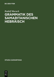 Grammatik des samaritanischen Hebräisch - Cover