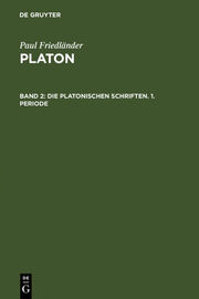 Die platonischen Schriften, 1.Periode - Cover