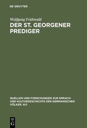 Der St.Georgener Prediger - Cover