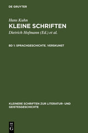 Sprachgeschichte.Verskunst - Cover