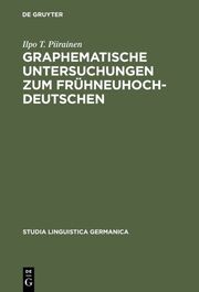 Graphematische Untersuchungen zum Frühneuhochdeutschen - Cover