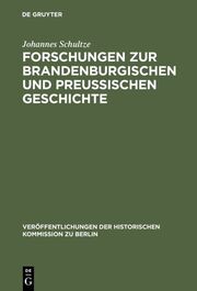 Forschungen zur brandenburgischen und preussischen Geschichte - Cover