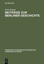 Beiträge zur Berliner Geschichte - Cover