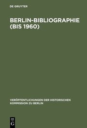 Berlin-Bibliographie (bis 1960) - Cover