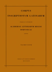 Inscriptiones Calabriae, Apuliae, Samnii, Sabinorum, Piceni Latinae