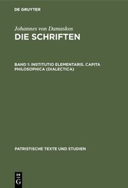 Institutio elementaris.Capita philosophica (Dialectica) - Cover