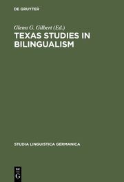 Texas Studies in Bilingualism - Cover