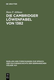 Die Cambridger Löwenfabel von 1382 - Cover