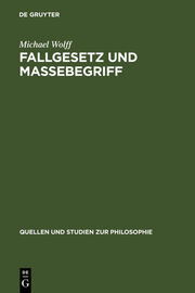 Fallgesetz und Massebegriff - Cover