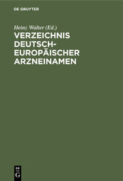 Verzeichnis Deutsch-Europäischer Arzneinamen