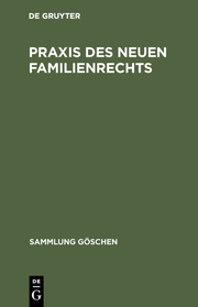 Praxis des neuen Familienrechts - Cover