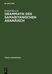 Grammatik des samaritanischen Aramäisch - Cover