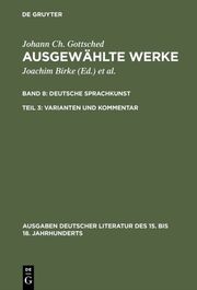Deutsche Sprachkunst. Varianten und Kommentar - Cover