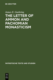 The Letter of Ammon and Pachomian Monasticism - Cover