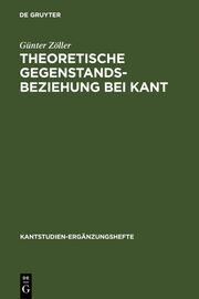 Theoretische Gegenstandsbeziehung bei Kant - Cover