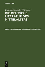 Kochberger, Johannes - 'Marien-ABC' - Cover