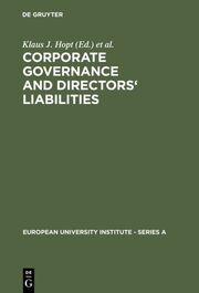 Corporate Governance and Directors' Liabilities - Cover