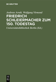 Friedrich Schleiermacher zum 150.Todestag - Cover