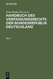 Handbuch des Verfassungsrechts der Bundesrepublik Deutschland - Cover