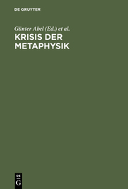 Krisis der Metaphysik - Cover