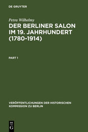 Der Berliner Salon im 19.Jahrhundert (1780-1914)