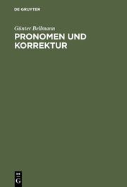 Pronomen und Korrektur - Cover