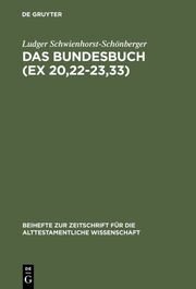 Das Bundesbuch (Ex 20,22-23,33) - Cover