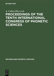 Proceedings of the Tenth International Congress of Phonetic Sciences