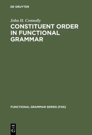 Constituent Order in Functional Grammar - Cover