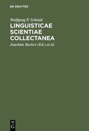 Linguisticae Scientiae Collectanea - Cover