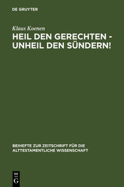 Heil den Gerechten - Unheil den Sündern! - Cover