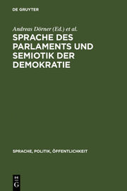Sprache des Parlaments und Semiotik der Demokratie - Cover