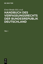 Handbuch des Verfassungsrechts - Cover