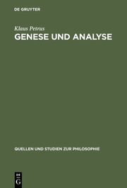 Genese und Analyse - Cover