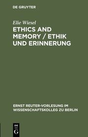 Ethics and Memory / Ethik und Erinnerung - Cover