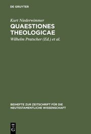Quaestiones theologicae - Cover