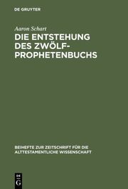 Die Entstehung des Zwölfprophetenbuchs - Cover